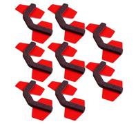 Yardenfun 8 Pezzi Proteggi Pavimenti in Legno Feltrini Adesivi Antiscivolo per Sedie e Sgabelli, Non Tessuto Color Terra, Forma Rotonda o Quadrata, Facile Installazione