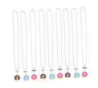 Yardenfun 9pezzi Collana Amicizia Ciambella Decorativa Leggera e Resistente Accessori Friend Per Ragazze e Bambine Di Trio