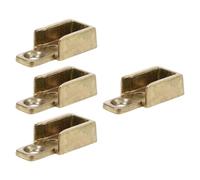 Yardenfun Accessori Ferramenta per Finestre 4 Pezzi Piastra di Riscontro in Lega di Zinco per Serratura a Battente Sicurezza Migliorata per Finestre a Battente Compatibile Uso Domestico