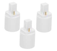 Yardenfun Adattatore Da G24d a E27 Convertitore Per Portalampada a 2 Pin Compatibile Lampadine a Led Facile Installazione Set Da 3 Pezzi