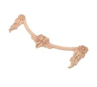 Yardenfun Applique in Legno Intagliato 31X10 CM Modanature Decorative per Mobili e Porte Fai da Te Intarsi Artistici Applique Cornice in Legno per Arredamento Classico