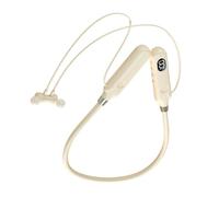 Yardenfun Auricolari Wireless Neckband con Design Ergonomico per Comfort e Isolamento per Sport e Attività Beige