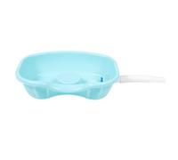 Yardenfun Bacinella Lavatesta per Letto Bordo Curvo Ergonomico in Plastico, Vaschetta per Shampoo Comoda per Anziani e Ragazzo Ragazza, per Lavaggio Chioma a Casa