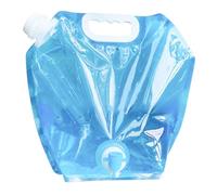 Yardenfun Borsa Acqua Pieghevole Trasparente 5l Rubinetto per Campeggio | Pet Pa Pe, per Escursioni e Viaggi su Strada, Contenitore Portatile Livello Visibile