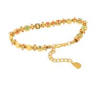 Yardenfun Braccialetto Mahjong Cinese Con Elementi Design Tradizionale Con Pezzi Tredici Meraviglie Realizzato in Lega Di Zinco Accessorio Elegante Per Uso Quotidiano