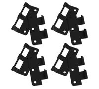 Yardenfun Cerniere in Ferro per Flight Case 4 Pezzi, Cerniere a Sgancio Rapido Smontabili Nere, Supporto Robusto per Scatole di Legno, Ferramenta Multifunzionale per Valigie e Armadi, per