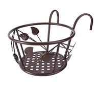 Yardenfun Cesto Appeso Cesto Appeso Materiale in Ferro Ringhiera Sospesa Cestini Per Fiori Portavasi Per Fiori Da Supporto Decorativo Per Piante