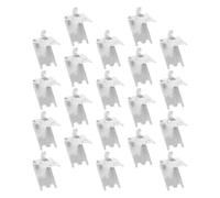 Yardenfun Clip per Ripiani Frigorifero in Acciaio Inox 304 Spessore 15Mm Ganci Supporto Mensole Congelatore Set da 20 Pezzi per Uso Industriale e Domestico