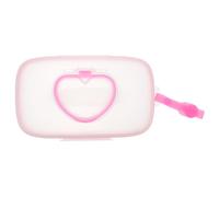Yardenfun Contenitore Porta Salviette Umidificate Portatile per Ragazzo Ragazza in Materiale Pp Rosa Apertura Facile una Mano, per Passeggini e Seggioloni