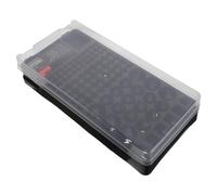 Yardenfun Contenitore Portabatterie Portatile in Plastica Display Led, Custodia Organizzatore e Tester per Batterie Aa Aaa, Scatola Salvaspazio per Uso Domestico e Viaggi