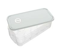 Yardenfun Contenitore Portauova Da Frigorifero 10 Posti Con Coperchio Robusto, Porta Uova in Plastica Ecologica Inodore, Organizer Box Per Conservazione e Trasporto Uova