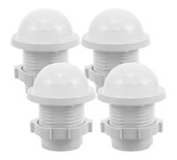 Yardenfun Copertura Bianca per Rilevatore di Movimento a Infrarossi Involucro in Plastica Resistente alle Alte Temperature Kit 4 Pezzi per Rilevamento Corpo Umano Facile Installazione