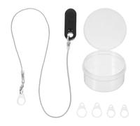 Yardenfun Cordino Regolabile per Apparecchi Acustici Anti-Smarrimento con Clip Protettiva in Silicone Grigio Corda di Sicurezza per Udito per e Anziani Accessorio per Protezione e Uso