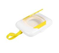 Yardenfun Custodia Portatile e Comoda da Trasportare per Ragazzo Ragazza Porta Salviette Bagnate in Plastica Gialla da Appendere alla Carrozzina o Mettere in Borsa