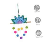 Yardenfun Decorazione Murale con Palline Peluche Colorate Appeso per Camerette Accessorio Decorativo per e Studio Design Semplice e Colori Vivi