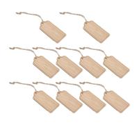 Yardenfun Etichette Rettangolari da Giardino in Legno di Bambù con Spago Resistente, Set da 10 Pezzi per Piante da Esterno, Marcatori Sospesi per Orti Scolastici e Decorazioni Verdi