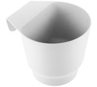 Yardenfun Fioriera Sospesa per Balcone Bianca Piccola Vaso da Giardino Resistente e Pratico per Piante da Interno ed Esterno Design con Fessura Centrale per Facilità di Montaggio e Sostegno