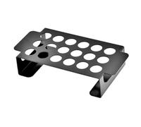 Yardenfun Graticola Resistente al Fuoco e Robusta per Barbecue in Acciaio Inossidabile Nero 18 Fori per Arrostitore di Cosce di Pollo e Sovracosce Durante Picnic e Campeggio