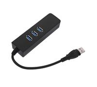 Yardenfun Hub USB Type-C con Adattatore Ethernet Gigabit Mbps Trasferimento Informazioni Compatibile PC Laptop TV Plug And Play Nero