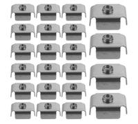 Yardenfun Inserti Filettati Metallici per Tubi Quadrati M6 25x25 Mm 200 Pezzi Dado di Inserimento Saldato per Intelaiature Metalliche e Assemblaggio Strutture Fai da Te