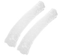 Yardenfun Maniche in Pizzo per Donna 1 Paio Copri Cicatrici Braccio Comfort e Design Floreale per Corsa e Pesca Bianco Elegante