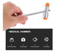 Yardenfun Martello Neurologico in Lega di Zinco a Doppia Testa per Test Diagnostico Medico Martello Plessore Multiuso per Esame Nervoso Strumento Portatile per Riflessi e Controlli