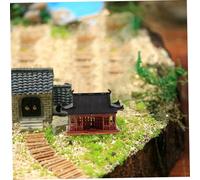 Yardenfun Mini Padiglione in Plastica Statua Zen per Decorazione Bonsai e Giardino Acquatico Accessorio Micro Paesaggio per Ufficio e Casa