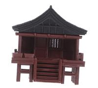 Yardenfun Miniature Pavilion Ornament in Vintage Style Zen Garden Decoration for Aquarium And Home Office Compact Japanese Model for Stress Relief And Creative Display