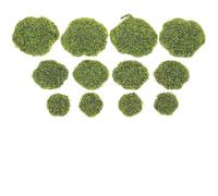 Yardenfun Muschio Artificiale Decorativo Verde in Schiuma e Plastico, 6 Pezzi di Pietre Muschio Simulate per Decorazioni da Giardino e Pareti Vegetali per Uso Domestico e Esterno