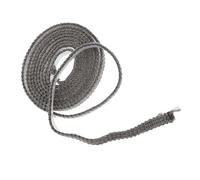 Yardenfun Nastro Guarnizione Piatto Autoadesivo per Porta Stufa a Legna e Caminetti, Resistente Alte Temperature 2 M, Corda Sigillante per Inserti e Anello Finitura Tubo, Accessorio