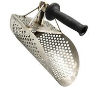 Yardenfun Paletta per Sabbia e Accessori per Metal Detector in Acciaio Inox, Setaccio da Spiaggia Ergonomico per Ricerca Metalli e Scavare All'aperto, Strumento Resistente per Cacciatori