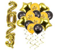 Yardenfun Palloncini Laurea Film Alluminio Decorazioni Classe Riutilizzabili con Stelle e Cuori Dorati per Festa Congratulazioni Adatti per e