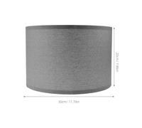 Yardenfun Paralume di Lino Grigio 300X200H Coprilampada Smontabile per Lampada da Tavolo e da Parete Compatibile Lampadina E27 Paralume Moderno per Uso Domestico