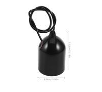 Yardenfun Paralume Lampada Industriale in Metallo Nero Protezione Lampadina Resistente Urti Copertura Paralume Sospensione Vintage per Lampada da Tavolo Stile Moderno Loft per Ufficio e