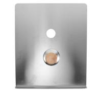 Yardenfun Paravento per - Piastra deflettrice di ricambio per bruciatore in acciaio inox per a legna - Paraspruzzi per cucina con manopola per eventi domestici