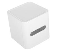 Yardenfun Porta Fazzoletti Quadrato in Bianca Organizer per Carta Dispenser Resistente e Riutilizzabile per Camera da Letto Soggiorno e Bagno Design Semplice e Funzionale