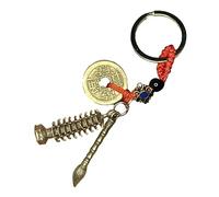 Yardenfun Portachiavi in ottone Con Ciondolo A Forma Di Moneta Design Dei 5 Imperatori Ciondolo Per Borsa Ornamento A Torre Decorazione Accattivante Per Auto