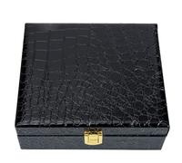 Yardenfun Portasigari Umidificato in Legno Design Classico e Coperchio a Ribalta Humidor Compatto per Sigari da Viaggio e Casa