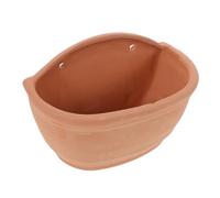 Yardenfun Portavaso Da Parete Terracotta Rossa Vaso Per Piante Appeso Per Giardino e Balcone Per Succulente e Fiori Drenaggio Per Uso Ed Esterno
