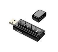 Yardenfun Ricevitore Trasmettitore 5.0 2 in 1 per Auto Adattatore Audio Wireless Aux e USB Trasmissione e Ricezione a 10 Metri Design Compatto e