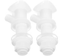 Yardenfun Rubinetto di Ricambio a Pulsante in Plastica Bianca per Refrigeratore D’acqua e Distributore Bevande, 2 Pezzi, Compatibile Brocche, Facile da Installare e Pulire per Uso Cucina