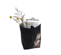 Yardenfun Sacchetto Lavabile in Carta Kraft Nero Contenitore Decorativo Riutilizzabile per Organizzazione Copri Vaso Protettivo Resistente Strappi e Acqua per Piante Giochi e Oggetti Vari