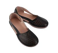 Yardenfun Sandali Donna Estivi Zeppa Bassa Chiusa Eleganti con Design Traforato e per Passeggiate all Aperto Minimalista