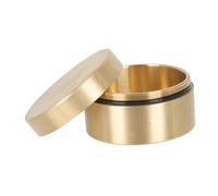 Yardenfun Scatola Portagioie Rossa in Rame Massiccio Custodia Rotonda Antipolvere e Antiumidità per Pillole e Gioielli Decorazione Desktop Elegante e Resistente