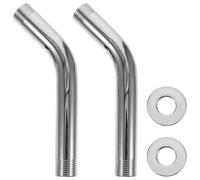 Yardenfun Set 2 Bracci Estensione Doccia 15 CM in Acciaio Inossidabile Supporto Soffione Doccia Montaggio a Parete Anti-Ossidazione per Bagno Resistente e Leggero