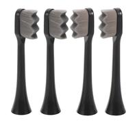 Yardenfun Set da 4 Testine per Spazzolino Elettrico a Ultrasuoni Setole Ultra Morbide e Fini, Ricambio Riutilizzabile a Forma di Onda per Gengive Sensibili, Compatibile per Uso