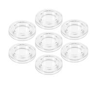 Yardenfun Set da 7 Tappi Trasparenti in Silicone per Foro Ombrellone da Tavolo da Patio, Anelli di Fissaggio per Ombrelli da Esterno, Protezione Mobili e Stabilità Contro Vento per