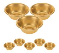 Yardenfun Set da 8 Ciotole Offerte Buddiste in Rame Miniatura, Vaso Sacro per Rituali D'acqua, Design Elegante e Compatto per Cerimonie Buddiste e Viaggio
