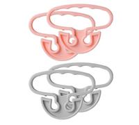 Yardenfun Shopping Accessory, Manici Per Borse Della Spesa, Food Bag Grips, PP Rosa, 4 Pezzi, Uso Per Shopping Allaperto Colore Casuale