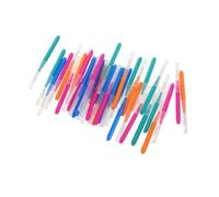 Yardenfun Spazzolini Interdentali Dritti 40 Pezzi Design Push-pull in Plastica e Acciaio Inox per Rimuovere Residui Alimentari, per Lavoro e Viaggio
